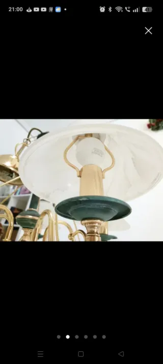 Lámpara techo 5 focos