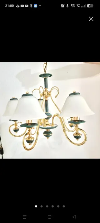 Lámpara techo 5 focos