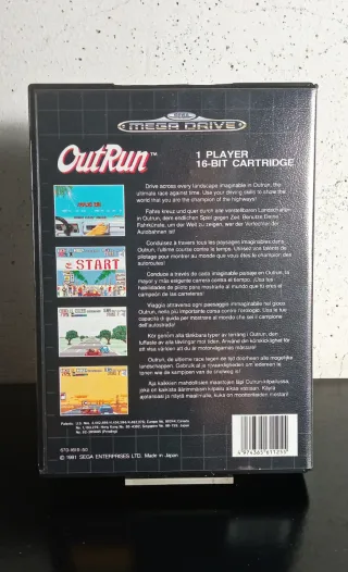 Outrun Mega Drive PAL Completo