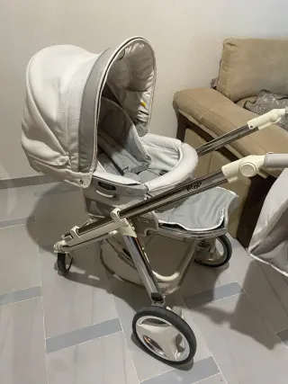 Carro Bebecar 3 piezas: capazo, huevo y silla