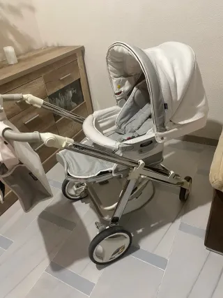 Carro Bebecar 3 piezas: capazo, huevo y silla