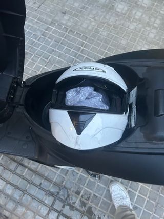 Casco de moto blanco Zeus