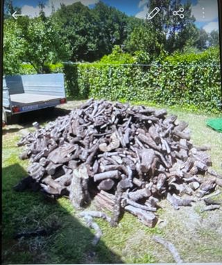 Leña de olivo para estufa