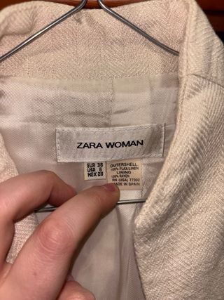 Blazer ZARA Beige Talla S