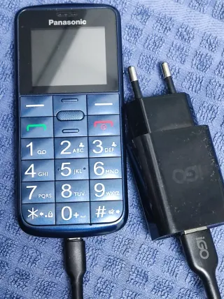 Teléfono móvil Panasonic azul