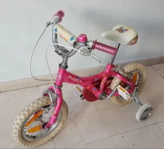 Bicicleta PUDDN 14 rosa 2-4 años