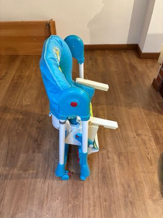 Trona para bebé azul y verde