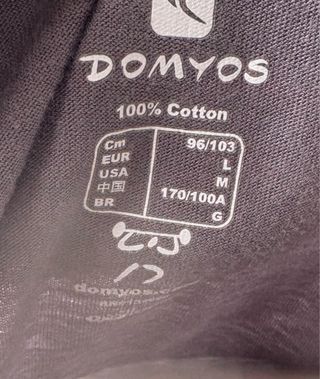 Camiseta Domyos Algodón Gris