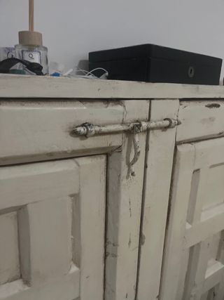 Cabecero artesanal cama 1,50 madera blanco