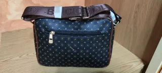 Bolso de hombro Briciole negro y marrón