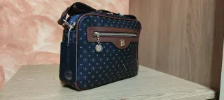 Bolso de hombro Briciole negro y marrón