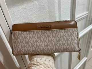 Cartera Michael Kors Blanca y Marrón