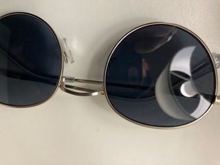 Gafas de Sol Mango Unisex Negro/Plateado