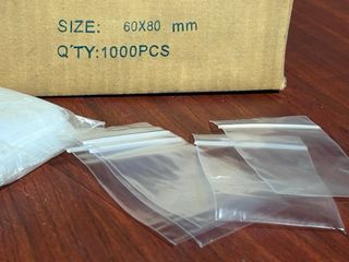 Bolsas con cierre zip transparentes