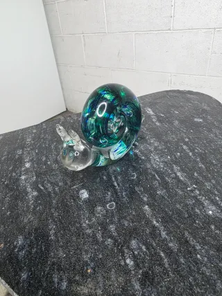 Caracol de Murano verde azul