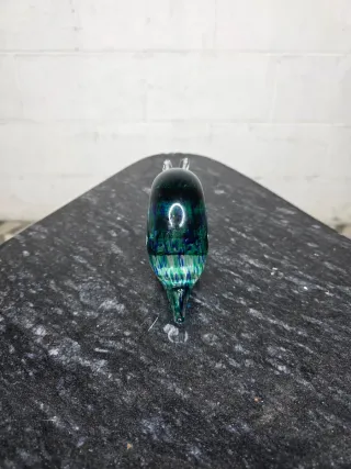 Caracol de Murano verde azul