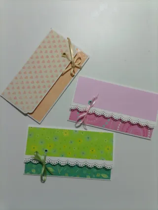 Sobres de regalo decorados