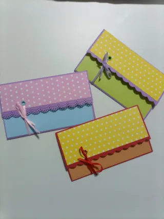 Sobres de regalo decorados