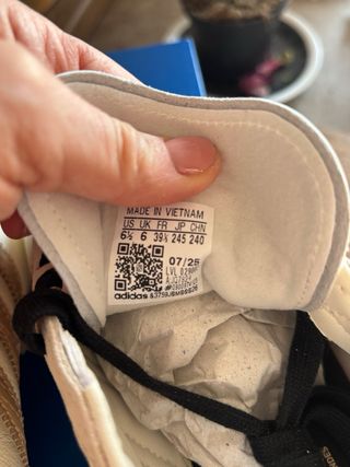 Adidas Samba JP 39 1/3 Beige/Bianco Nuove