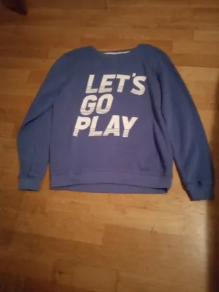 Sudadera azul Let's Go Play