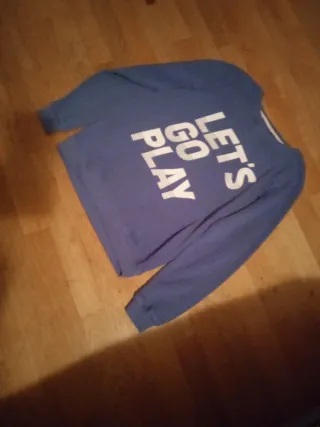 Sudadera azul Let's Go Play