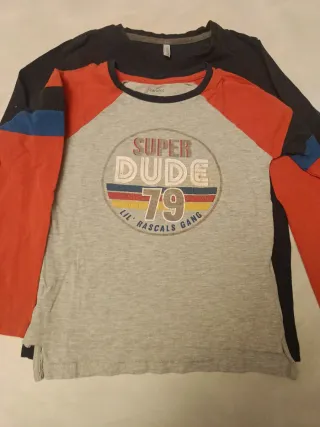 Set 3 magliette manica lunga bambino 6-7 anni