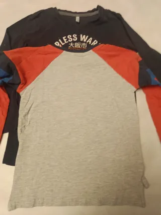 Set 3 magliette manica lunga bambino 6-7 anni