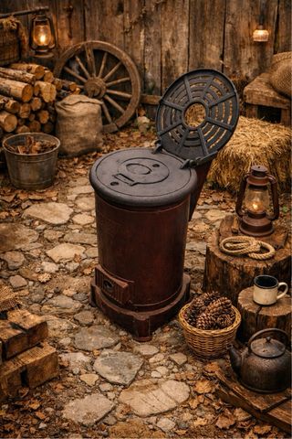 Estufa de leña o salamandra