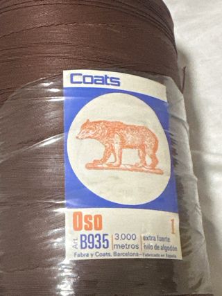 Hilo Coats Profesional algodon 3000m Marrón