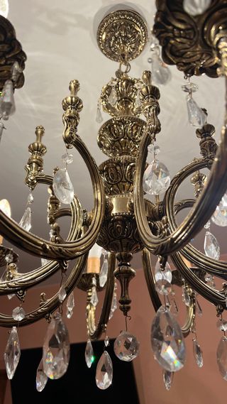 Lámpara de techo con cristales de Swarovski