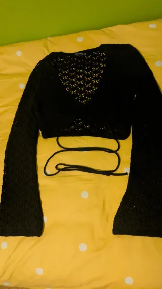 Torera ganchillo manga acampanada