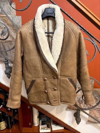 Cappotto Montone Shearling Vera Pelle vissuta