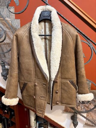 Cappotto Montone Shearling Vera Pelle vissuta
