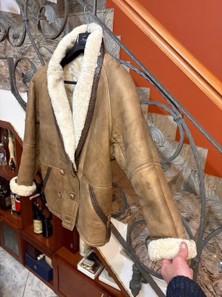 Cappotto Montone Shearling Vera Pelle vissuta