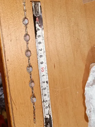 Pulsera de ópalo plata estilo vintage