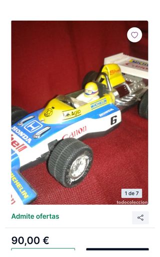 Coche F1 Coleccionista Honda Shell Canon