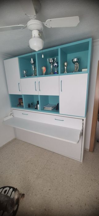 Mueble cama abatible con armarios