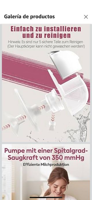 Sacaleches eléctrico wearable nuevo