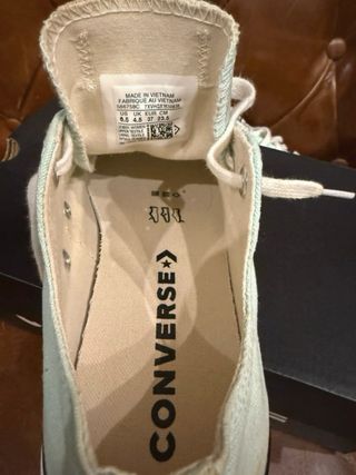 Converse plataforma verde menta