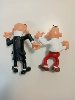 Figuras Mortadelo y Filemón de Ibáñez