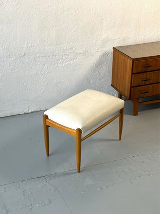 Taburete Mid-Century, Vintage años 60