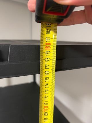 Estante Preto 5 Prateleiras PVC