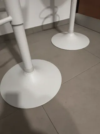 Taburete alto cocina blanco