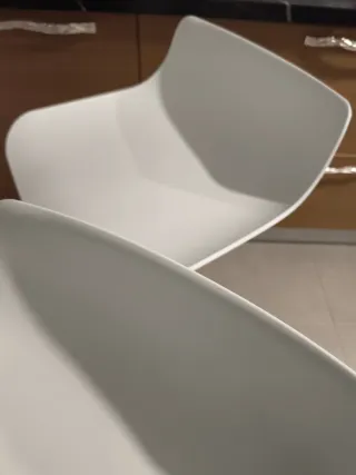 Taburete alto cocina blanco