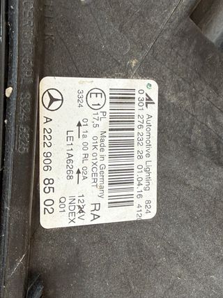 Faro derecho Mercedes Clase S , w222/ 2016