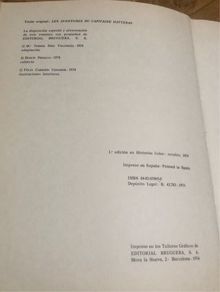 Aventuras del capitán Hatteras Bruguera Verne