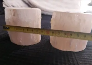 Candelabros de Selenita Artesanal