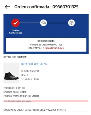 Botas de Golf FootJoy Talla 40 Nuevas