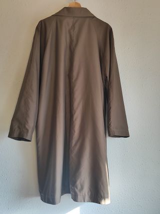 Gabardina Vintage Marrón clasica Elegante Ligera