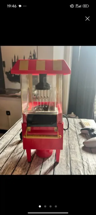 Máquina de Palomitas Vintage Roja